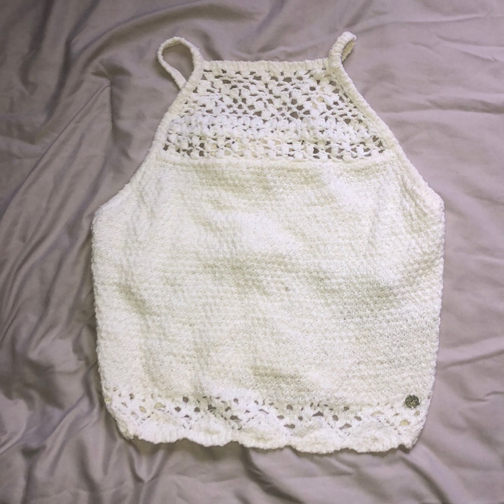 Hollister knitted crop top